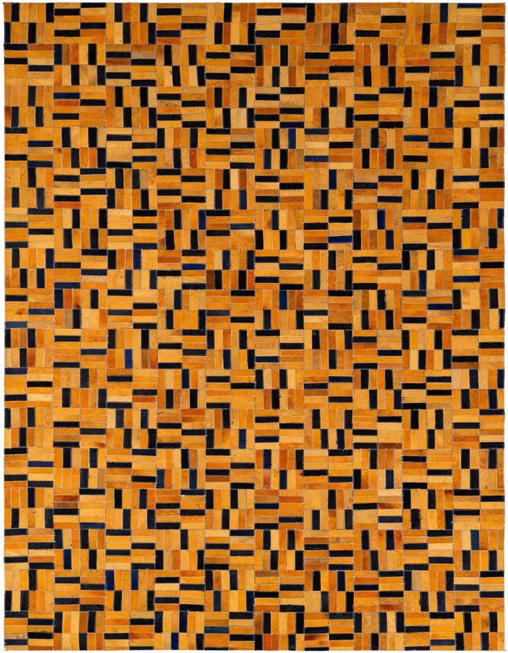Detail image of 5' x 7' 11 Cowhide - Patchwork Rug