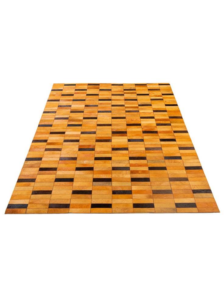 Detail image of 5' 1 x 8' Cowhide - Patchwork Rug