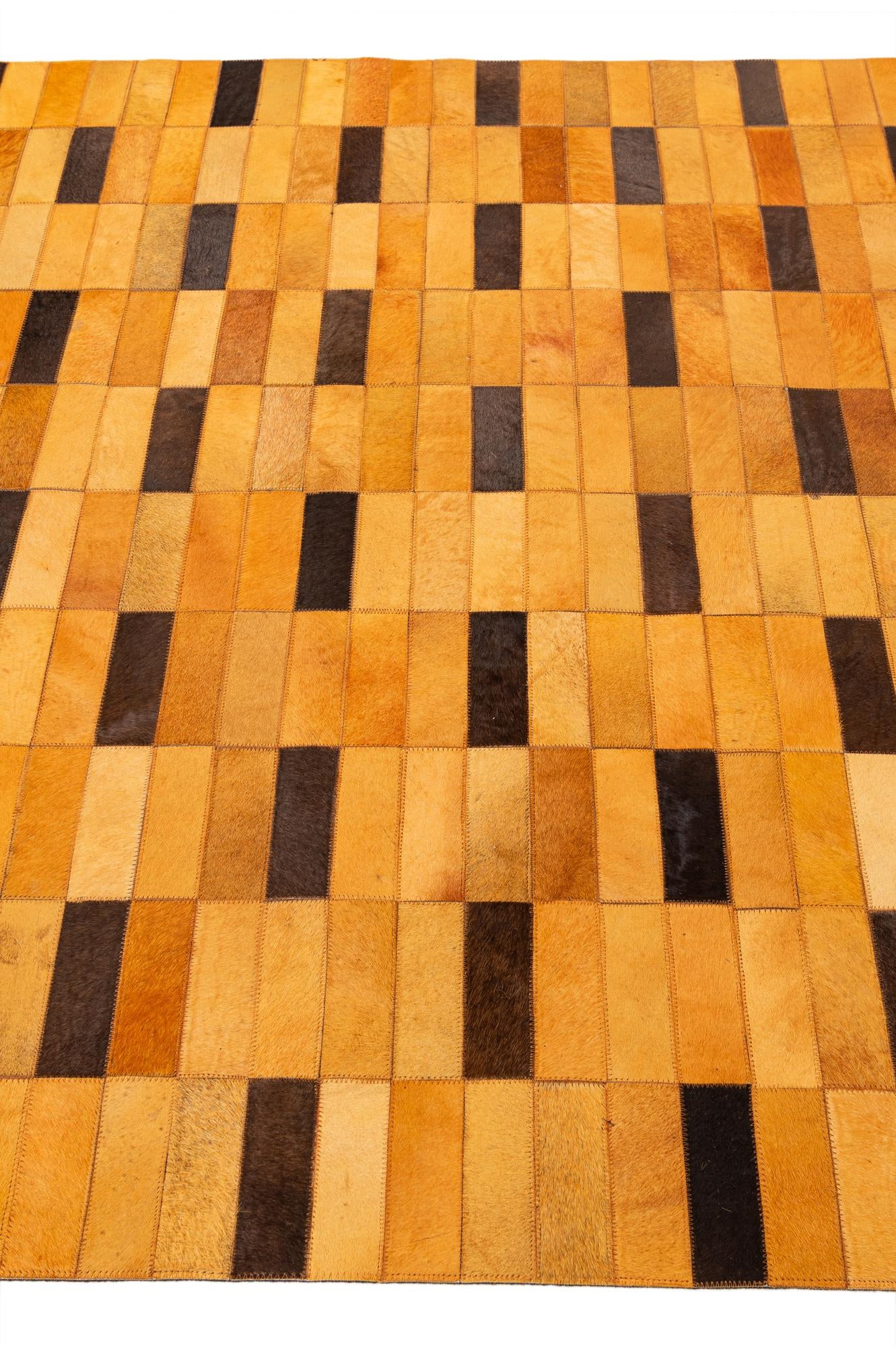 5' 1 x 8' Cowhide - Patchwork Rug