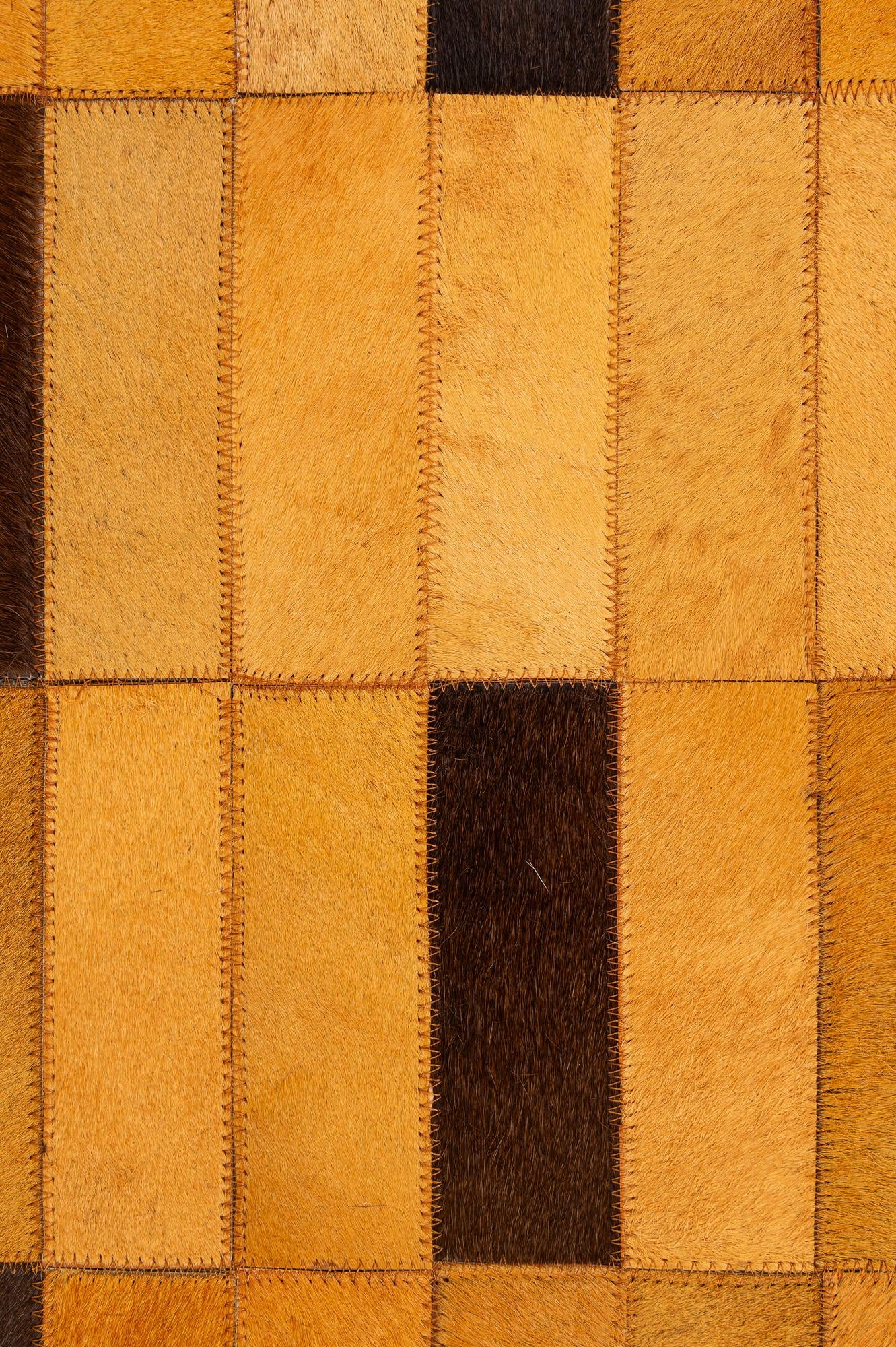 5' 1 x 8' Cowhide - Patchwork Rug