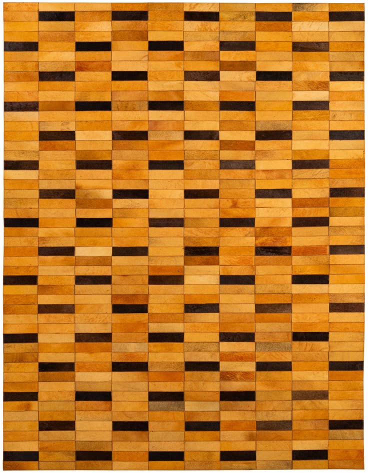 Detail image of 5' 1 x 8' Cowhide - Patchwork Rug