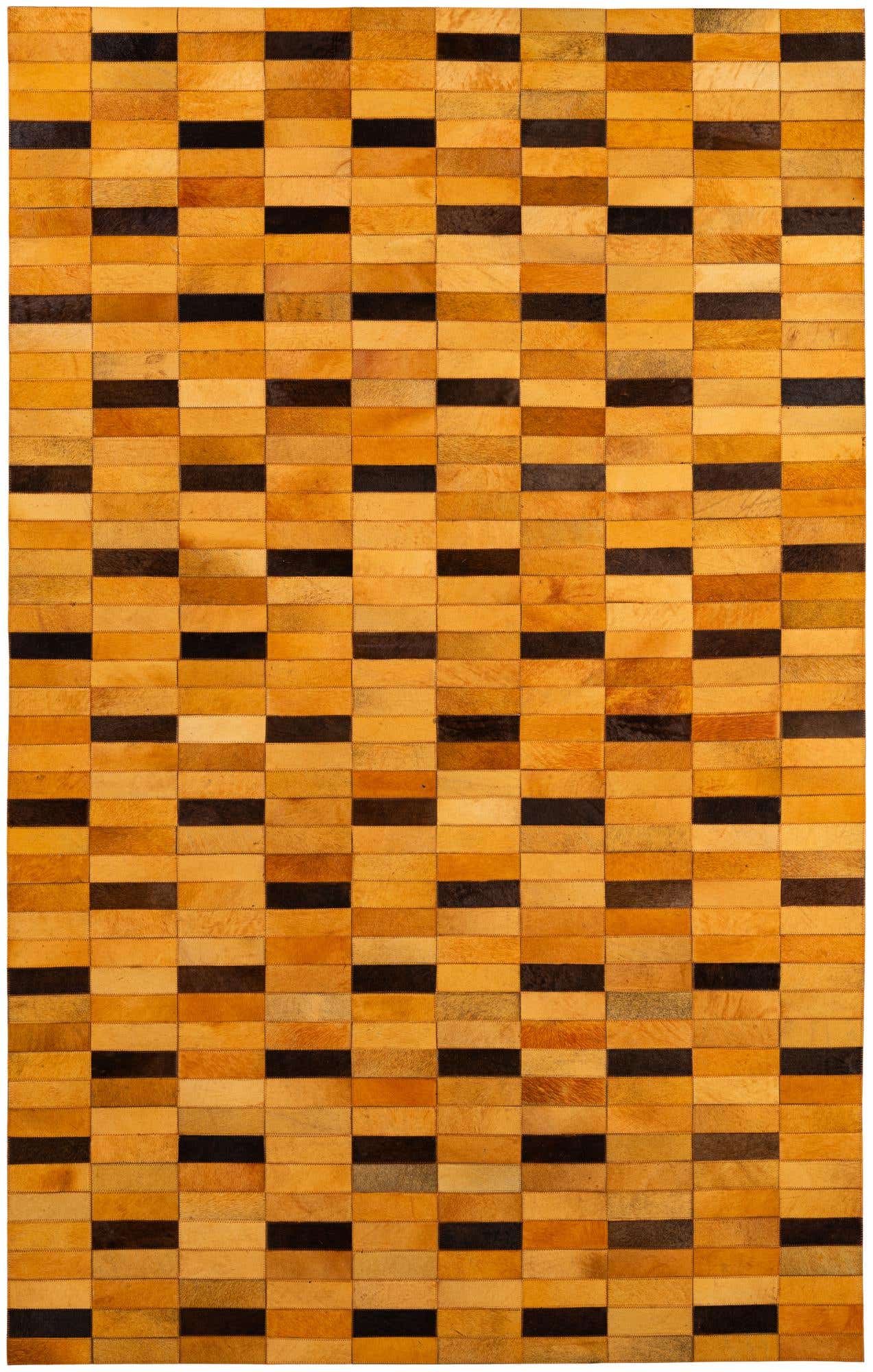 5' 1 x 8' Cowhide - Patchwork Rug