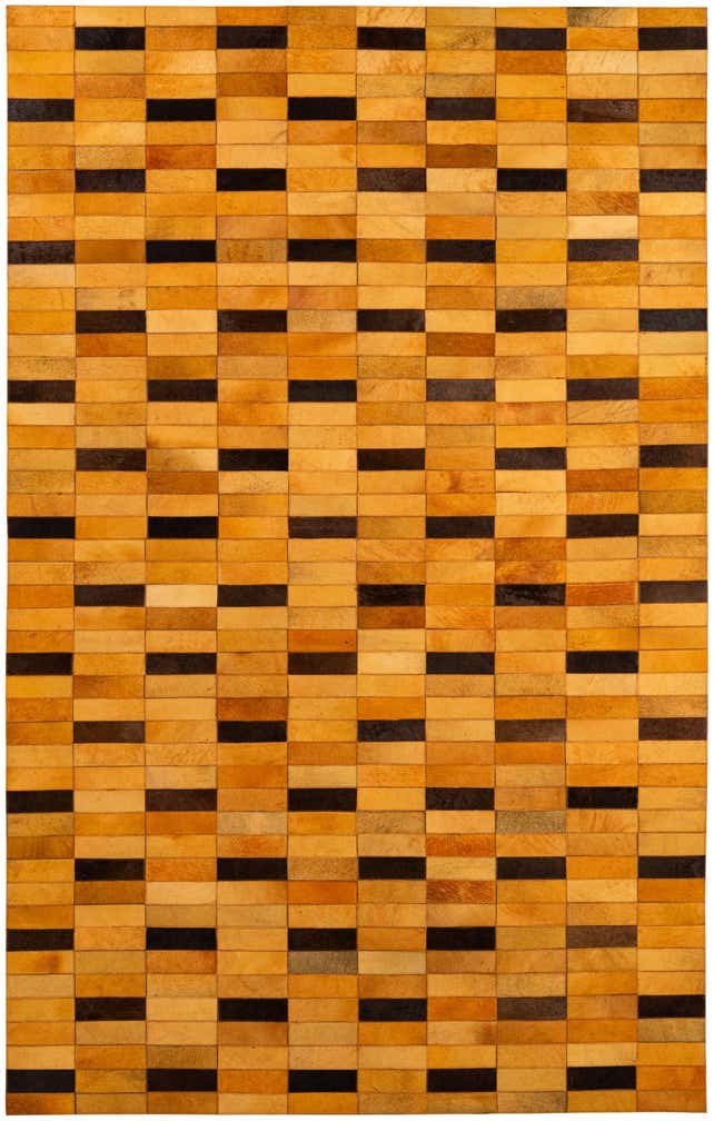 5' 1 x 8' Cowhide - Patchwork Rug