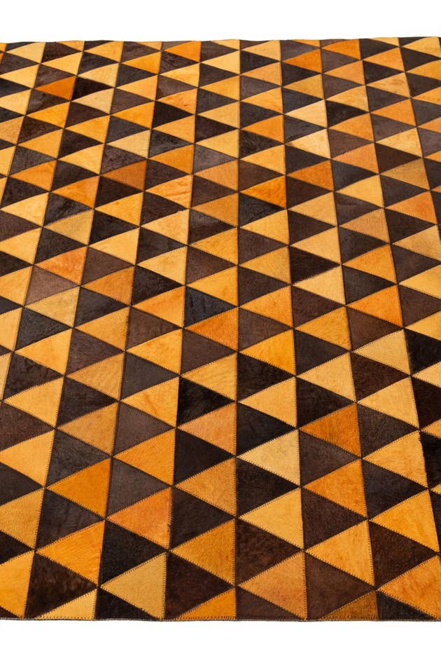 Detail image of 5' 3 x 8' 1 Cowhide - Patchwork Rug