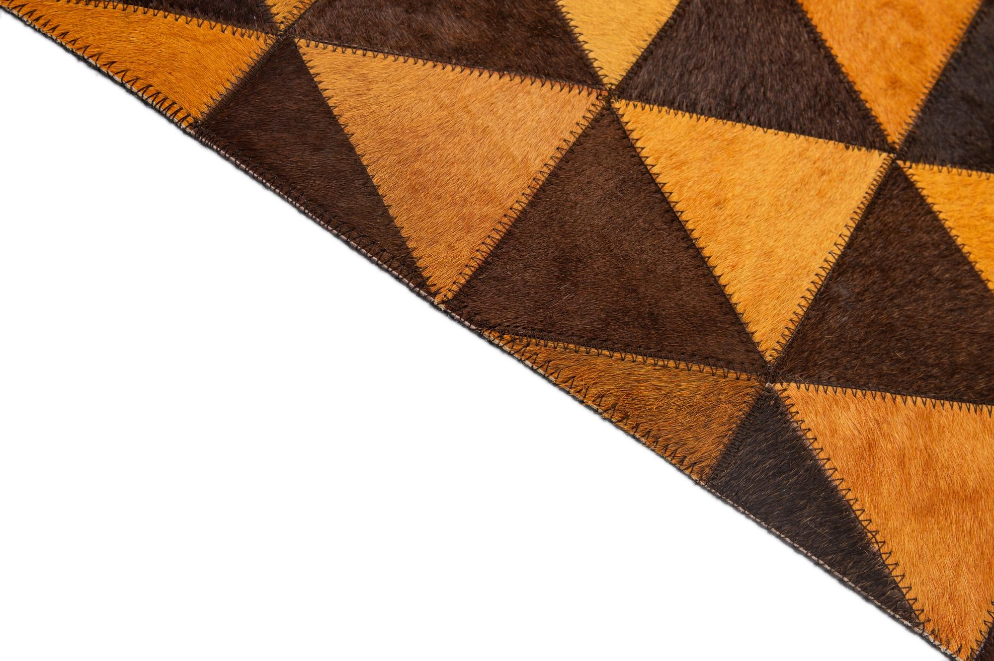 5' 3 x 8' 1 Cowhide - Patchwork Rug