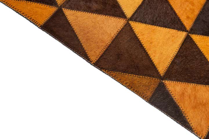 5' 3 x 8' 1 Cowhide - Patchwork Rug