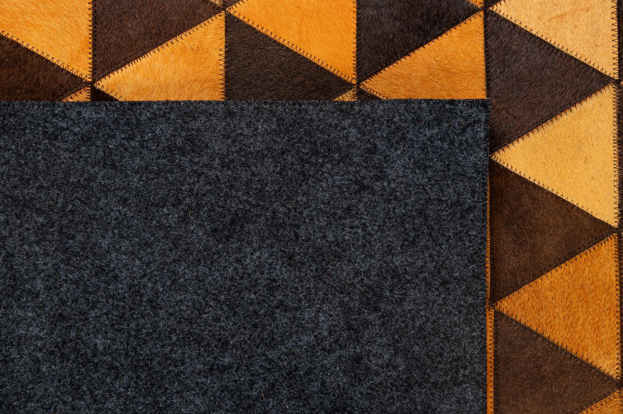 5' 3 x 8' 1 Cowhide - Patchwork Rug