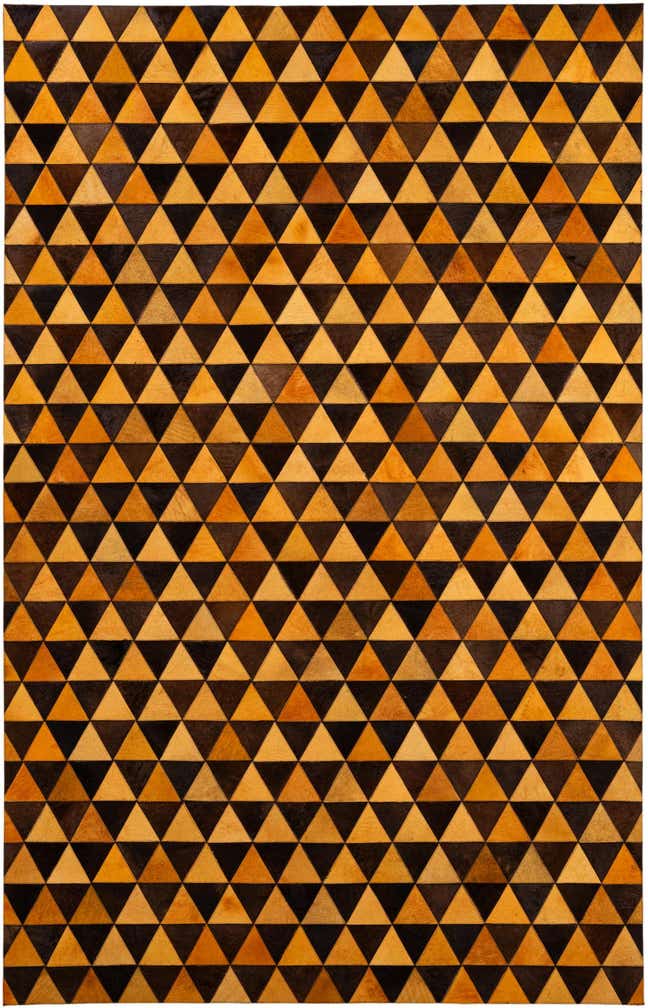 5' 3 x 8' 1 Cowhide - Patchwork Rug