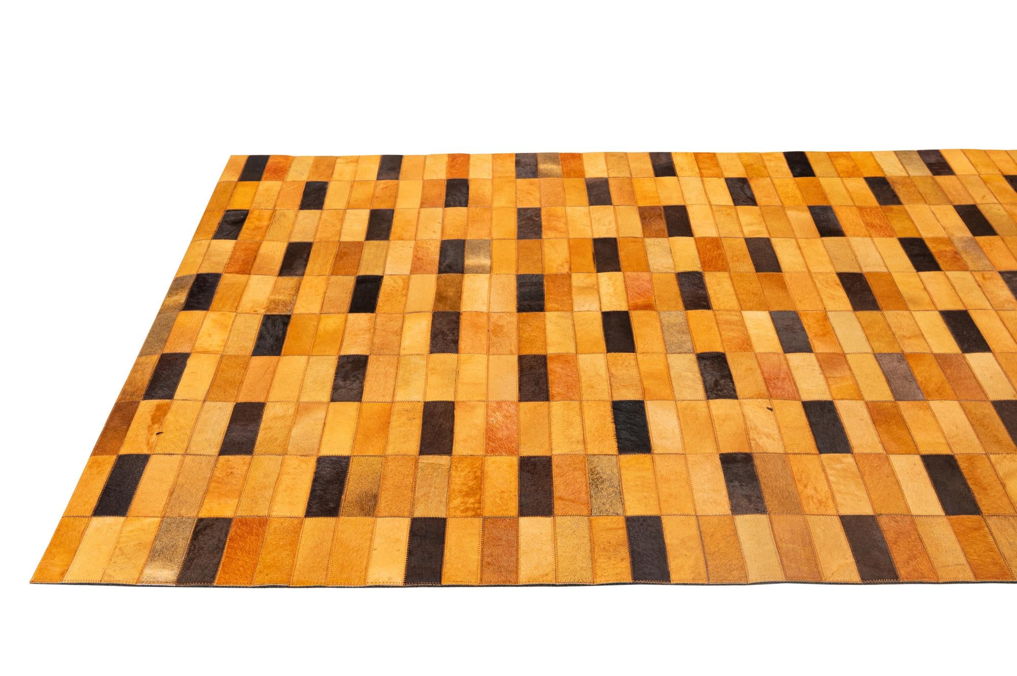 5' 1 x 7' 11 Cowhide - Patchwork Rug