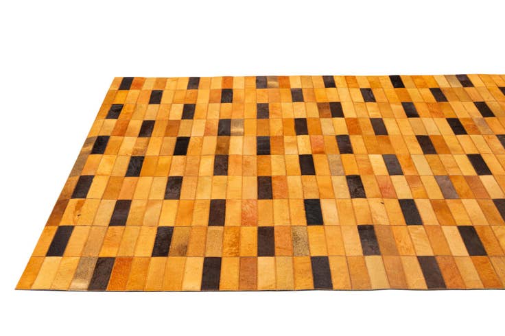 Detail image of 5' 1 x 7' 11 Cowhide - Patchwork Rug