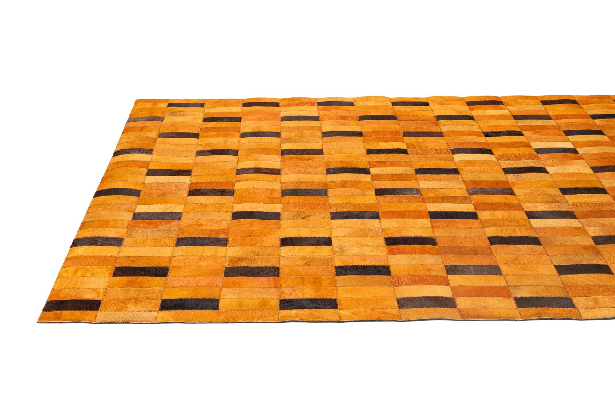 5' 2 x 7' 11 Cowhide - Patchwork Rug