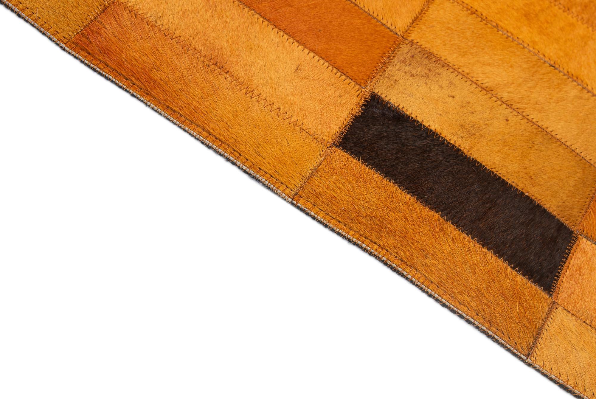 5' 2 x 7' 11 Cowhide - Patchwork Rug