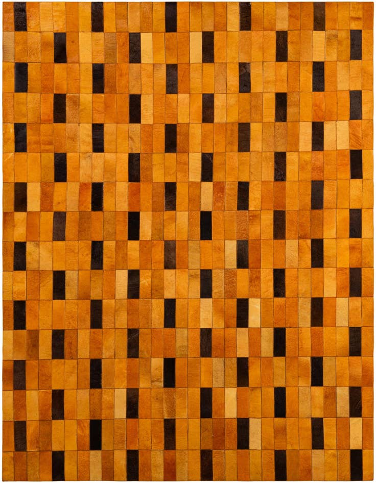 Detail image of 5' 2 x 7' 11 Cowhide - Patchwork Rug