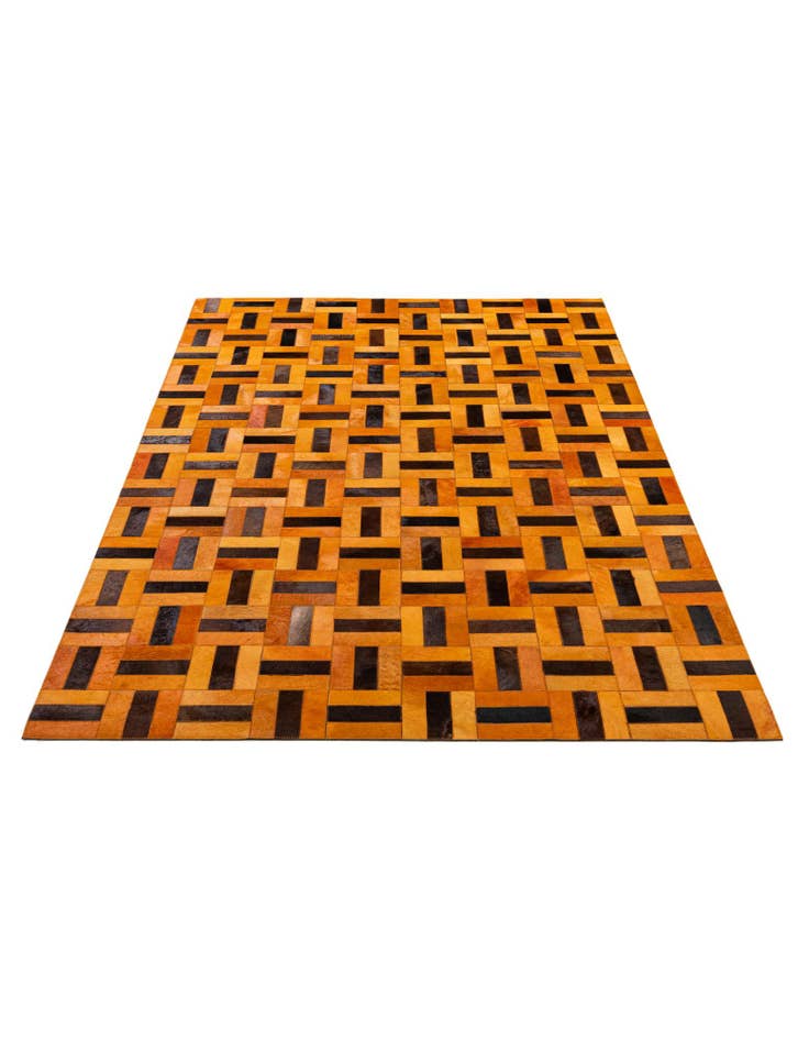 Detail image of 5' x 7' 11 Cowhide - Patchwork Rug