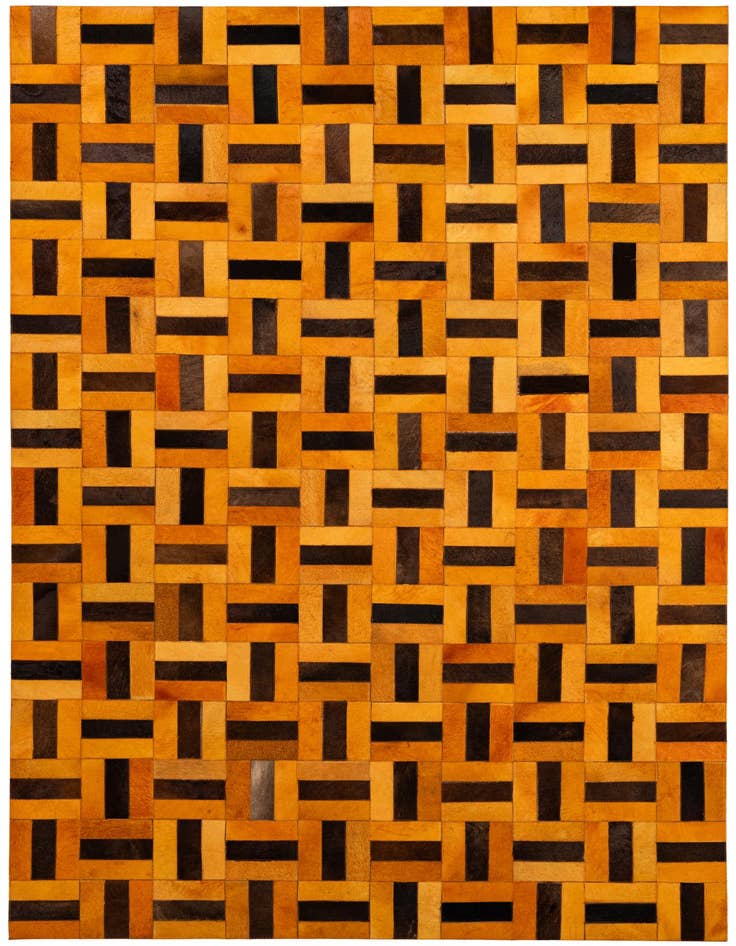 Detail image of 5' x 7' 11 Cowhide - Patchwork Rug
