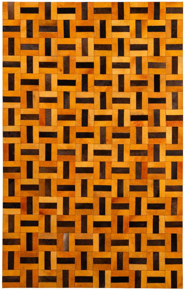 Detail image of 5' x 7' 11 Cowhide - Patchwork Rug