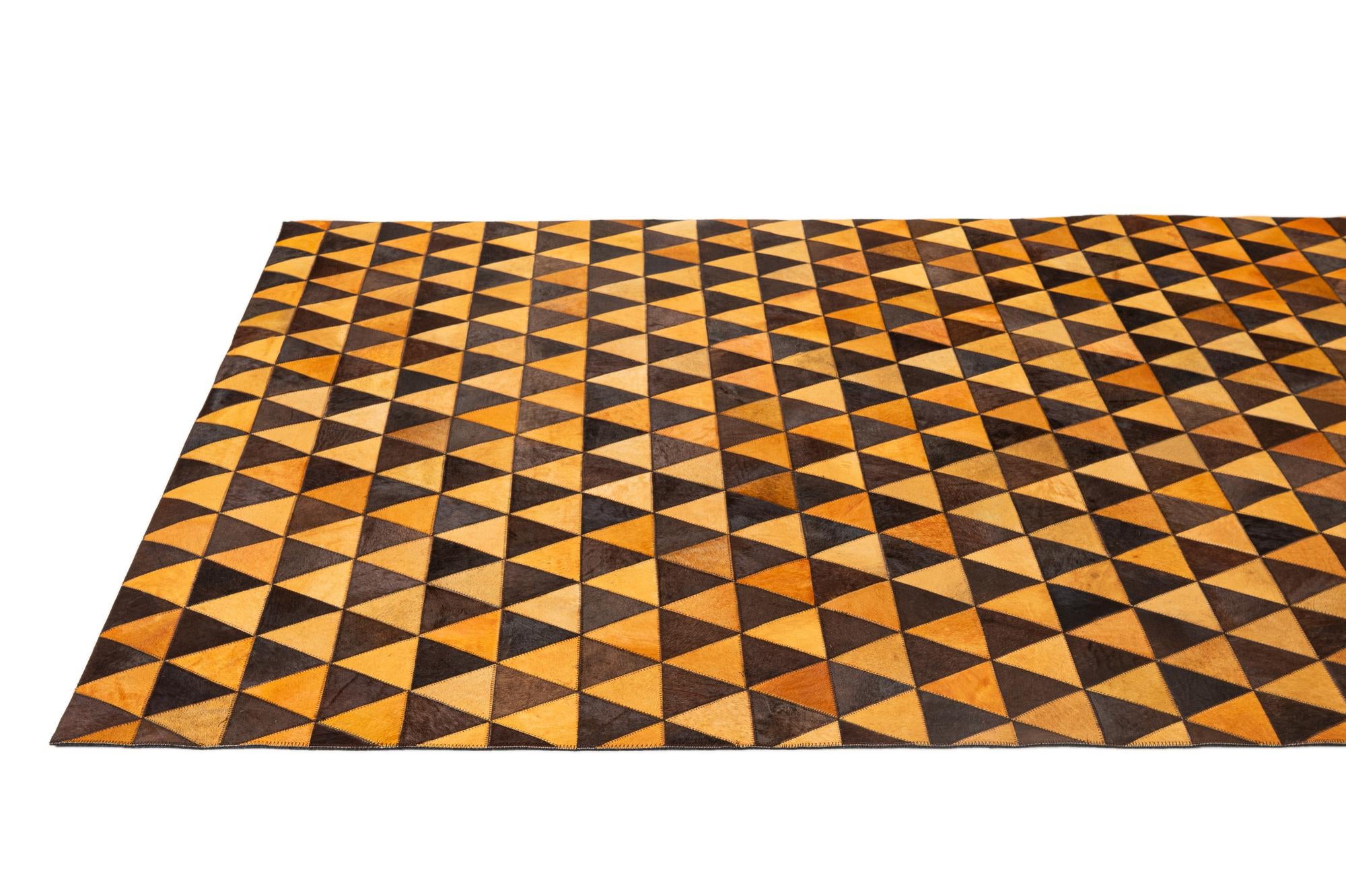 5' 3 x 8' 1 Cowhide - Patchwork Rug