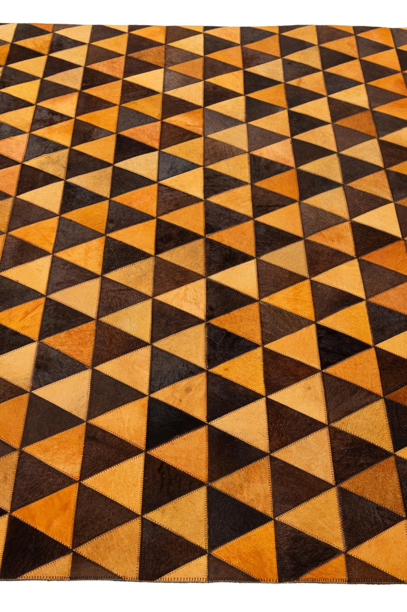 5' 3 x 8' 1 Cowhide - Patchwork Rug