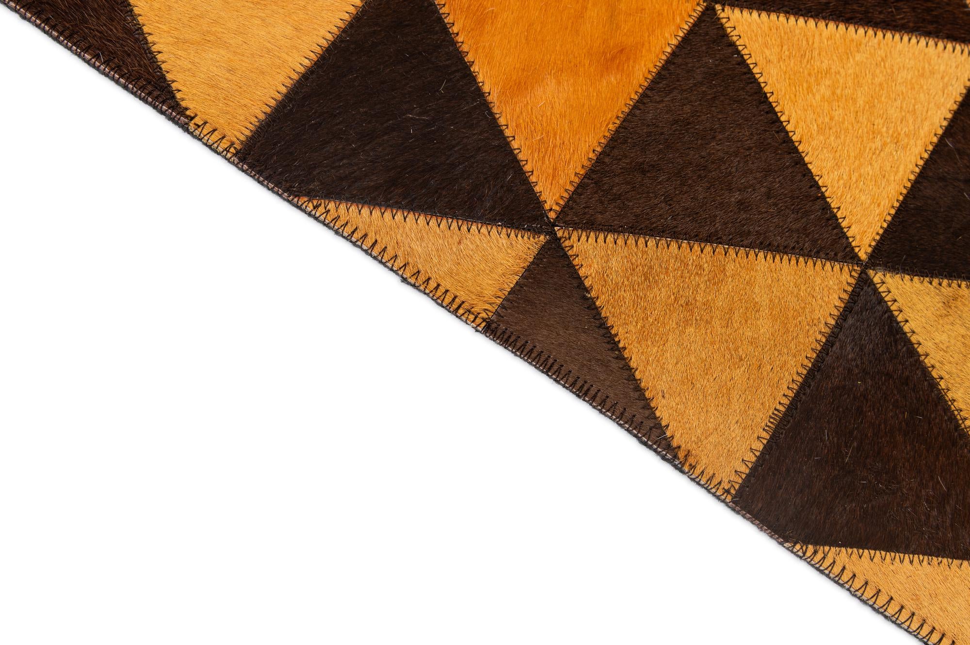 5' 3 x 8' 1 Cowhide - Patchwork Rug