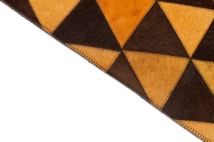 5' 3 x 8' 1 Cowhide - Patchwork Rug