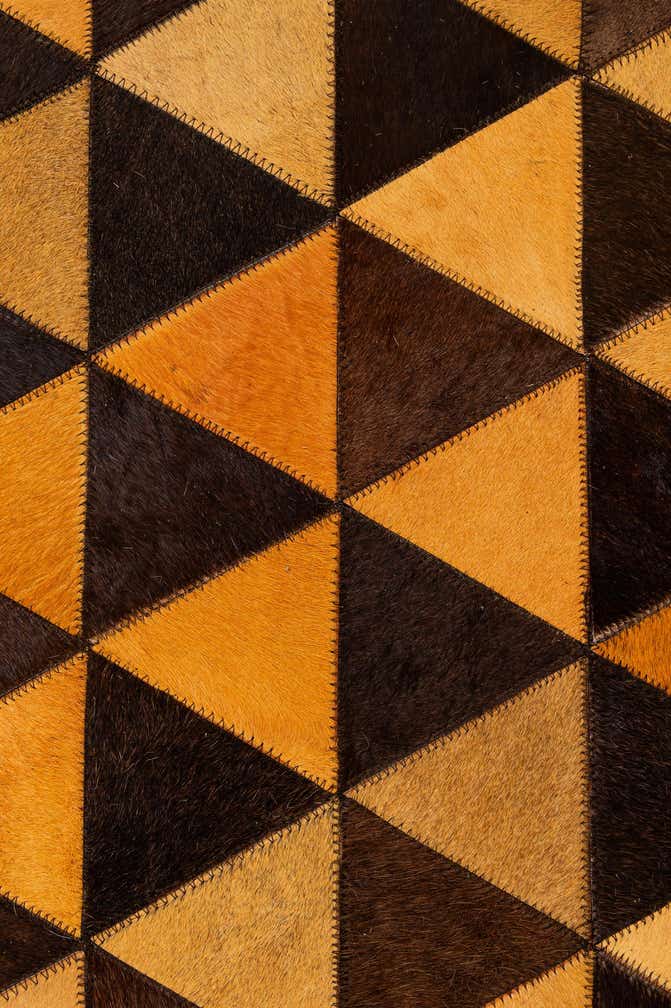 5' 3 x 8' 1 Cowhide - Patchwork Rug