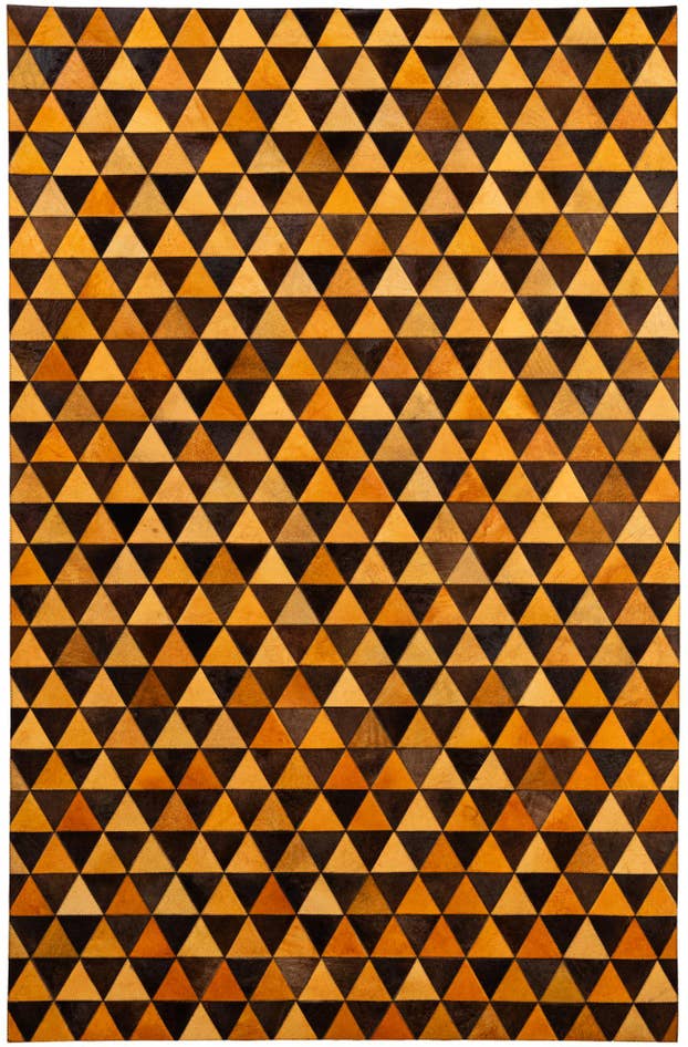 Detail image of 5' 3 x 8' 1 Cowhide - Patchwork Rug
