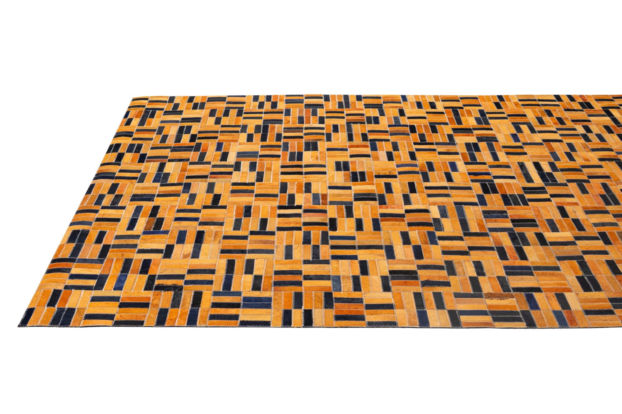 5' x 8' Cowhide - Patchwork Rug