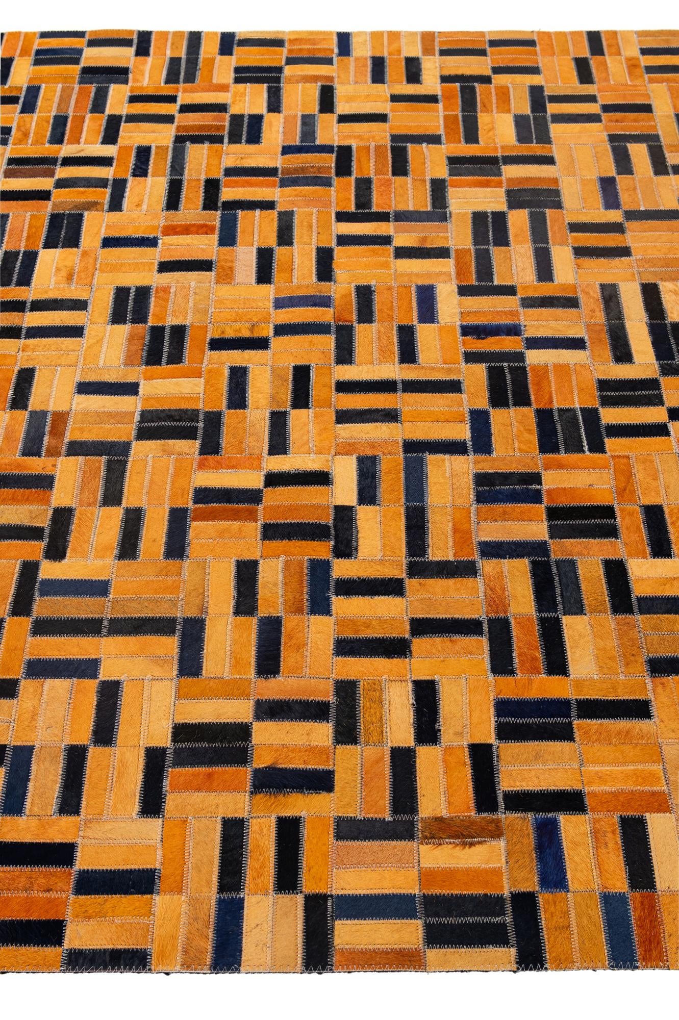 5' x 8' Cowhide - Patchwork Rug