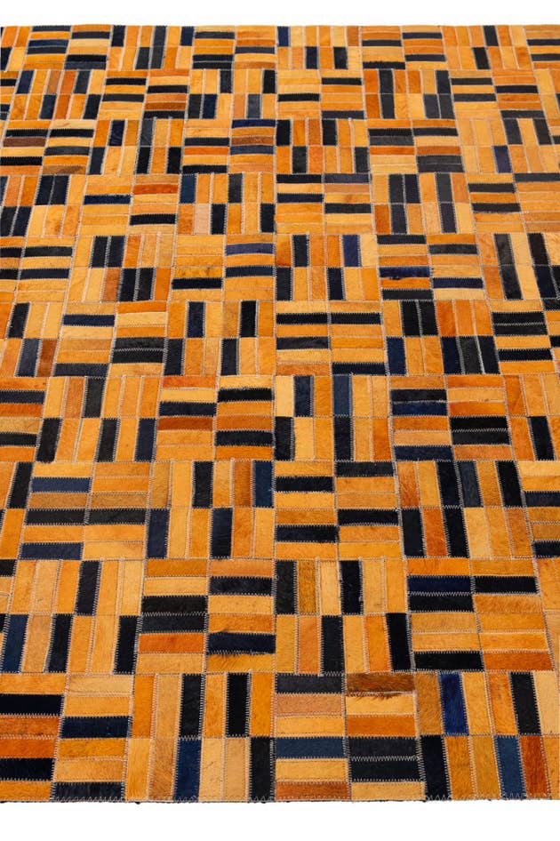 Detail image of 5' x 8' Cowhide - Patchwork Rug