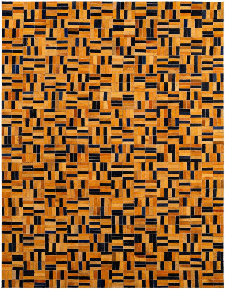 Detail image of 5' x 8' Cowhide - Patchwork Rug