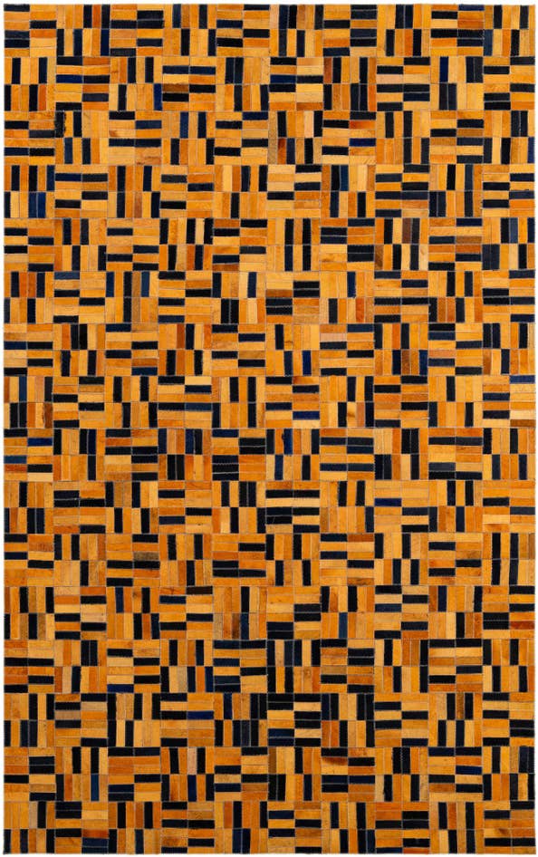 Detail image of 5' x 8' Cowhide - Patchwork Rug