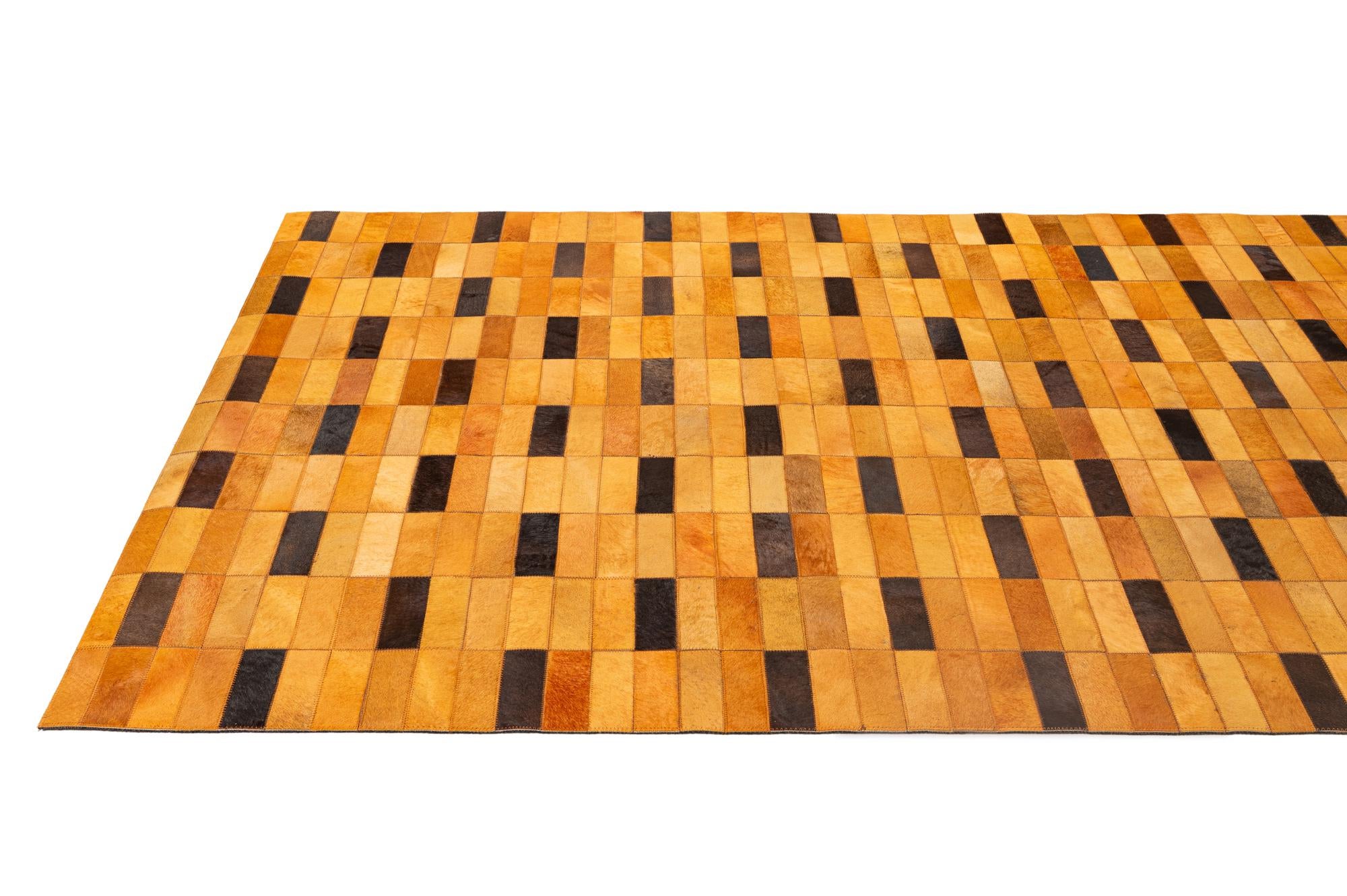 5' 1 x 7' 11 Cowhide - Patchwork Rug