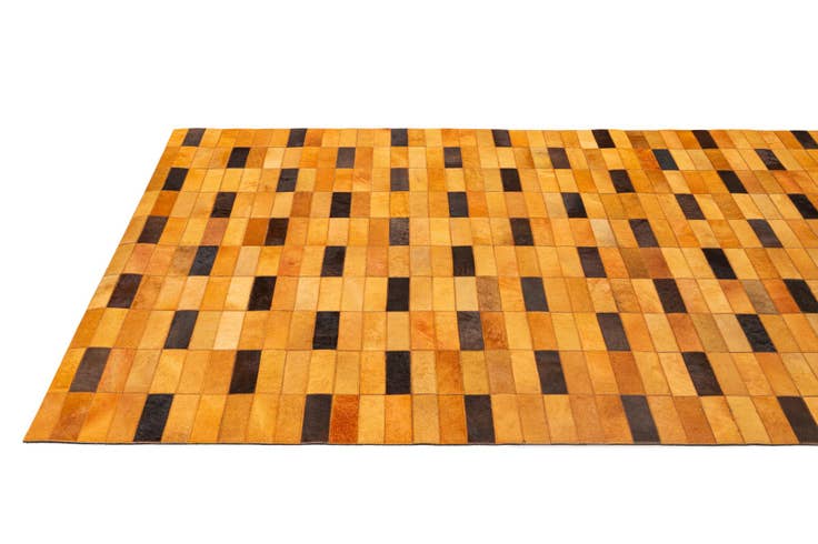 Detail image of 5' 1 x 7' 11 Cowhide - Patchwork Rug