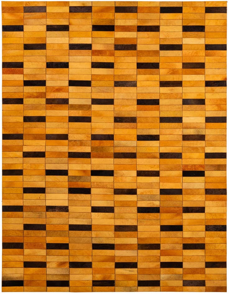 Detail image of 5' 1 x 7' 11 Cowhide - Patchwork Rug