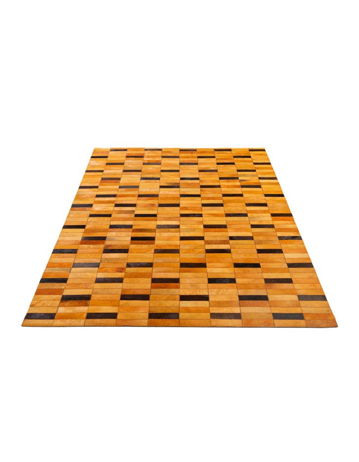 Detail image of 5' 1 x 8' Cowhide - Patchwork Rug