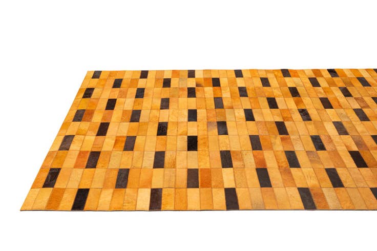 Detail image of 5' 1 x 8' Cowhide - Patchwork Rug