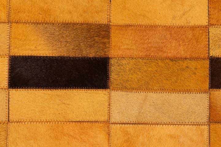 5' 1 x 8' Cowhide - Patchwork Rug