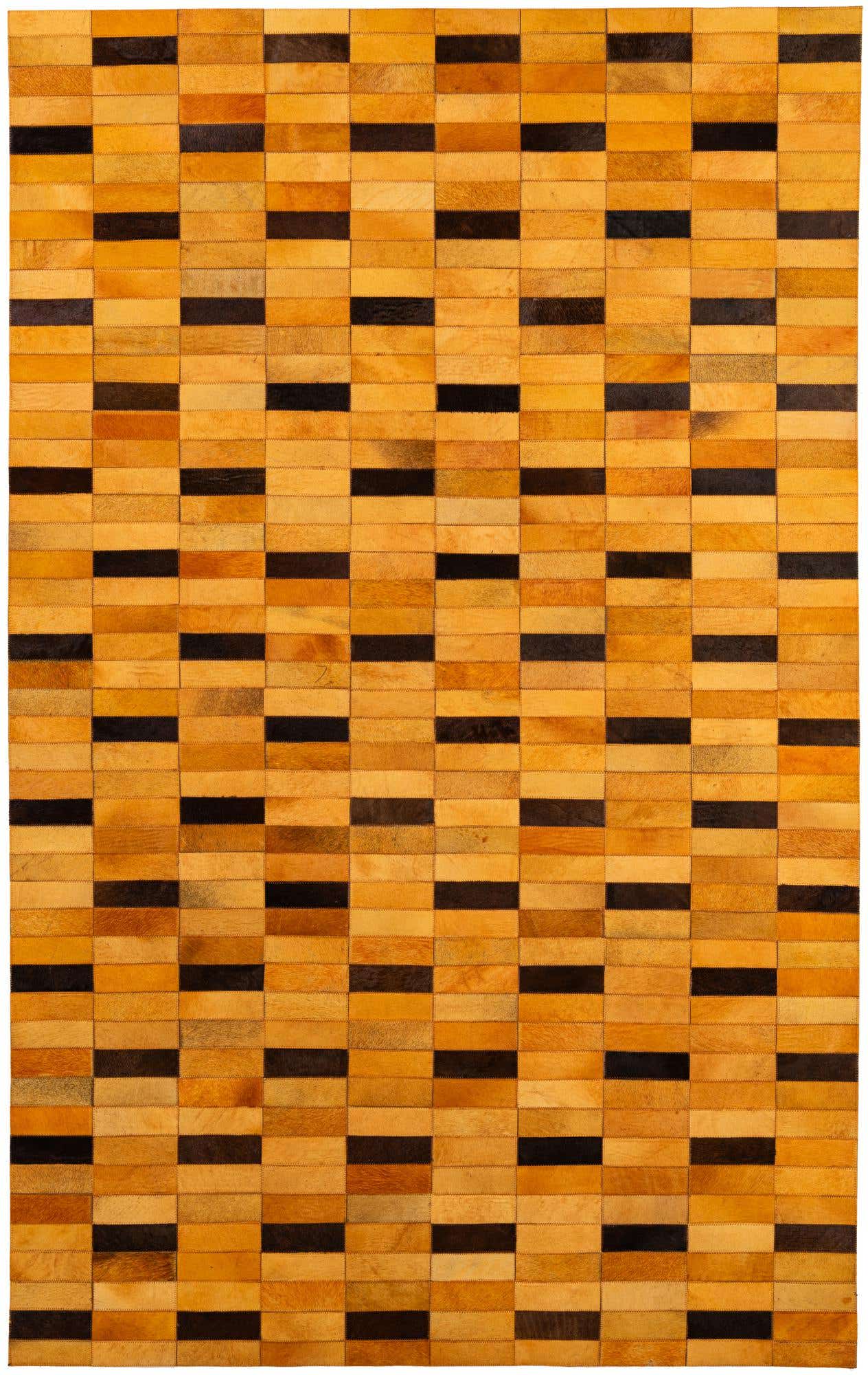 5' 1 x 8' Cowhide - Patchwork Rug