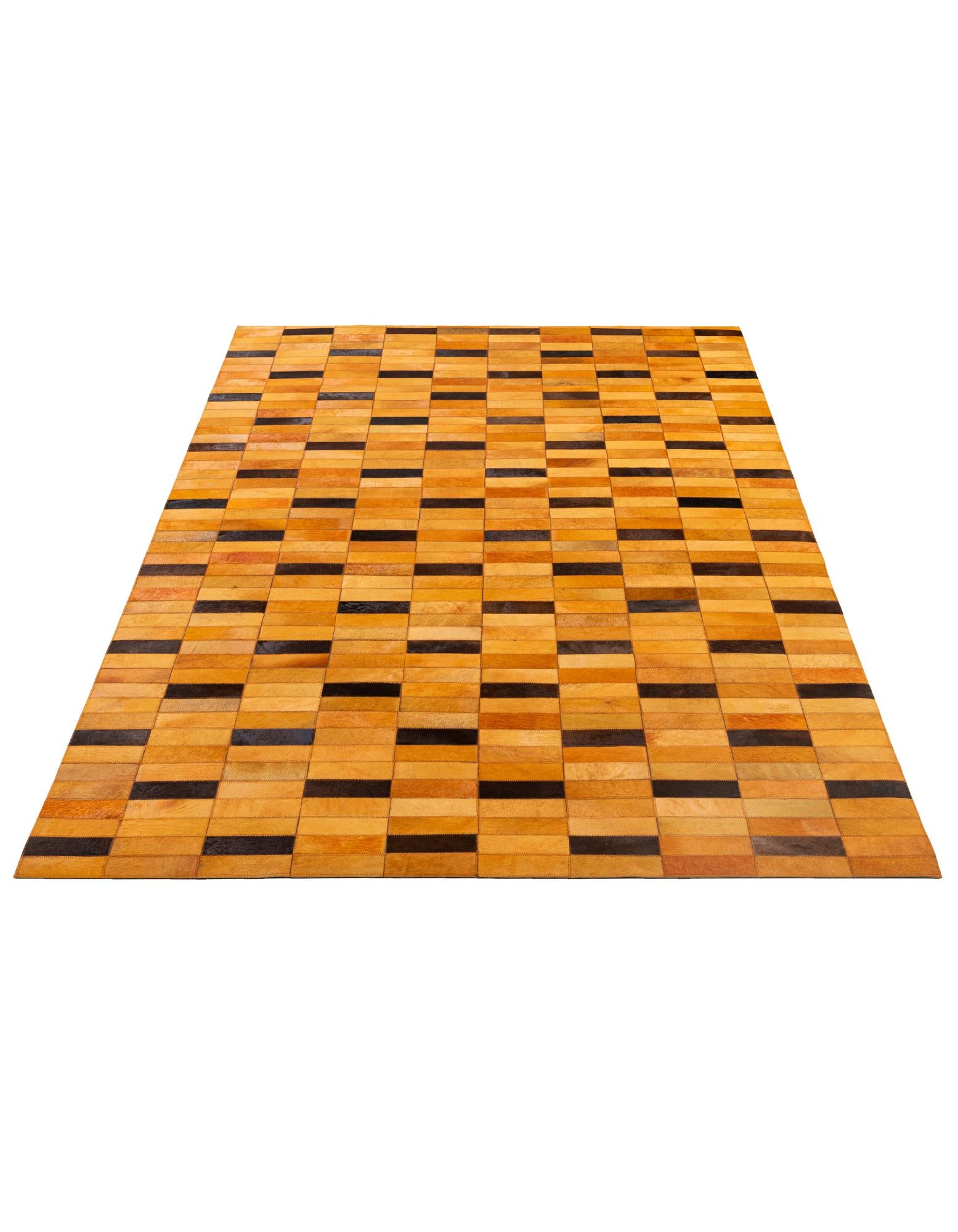 5' 1 x 8' Cowhide - Patchwork Rug