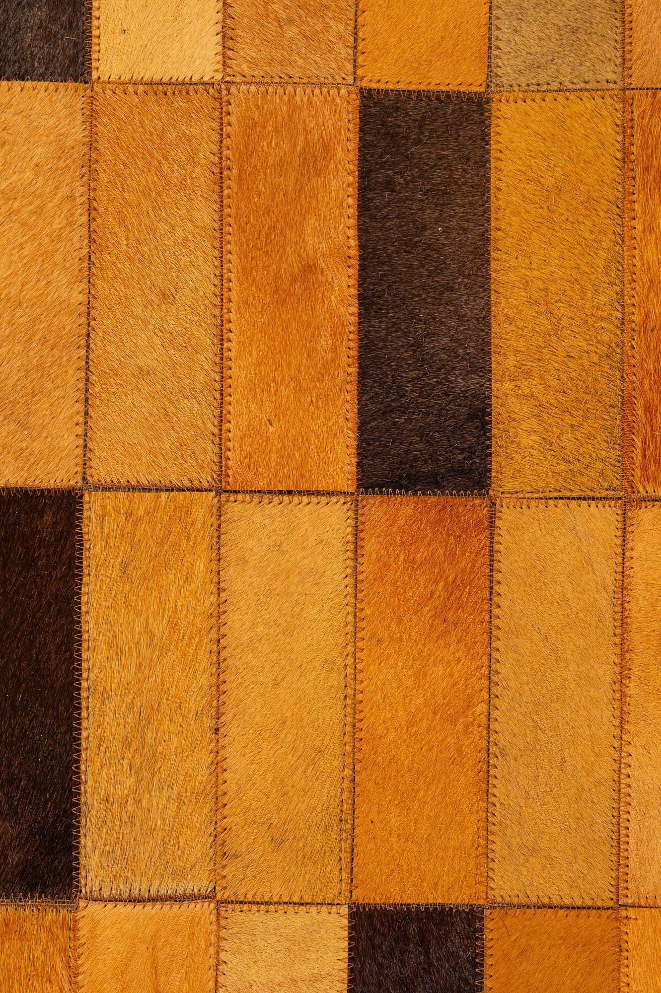 5' 1 x 8' Cowhide - Patchwork Rug