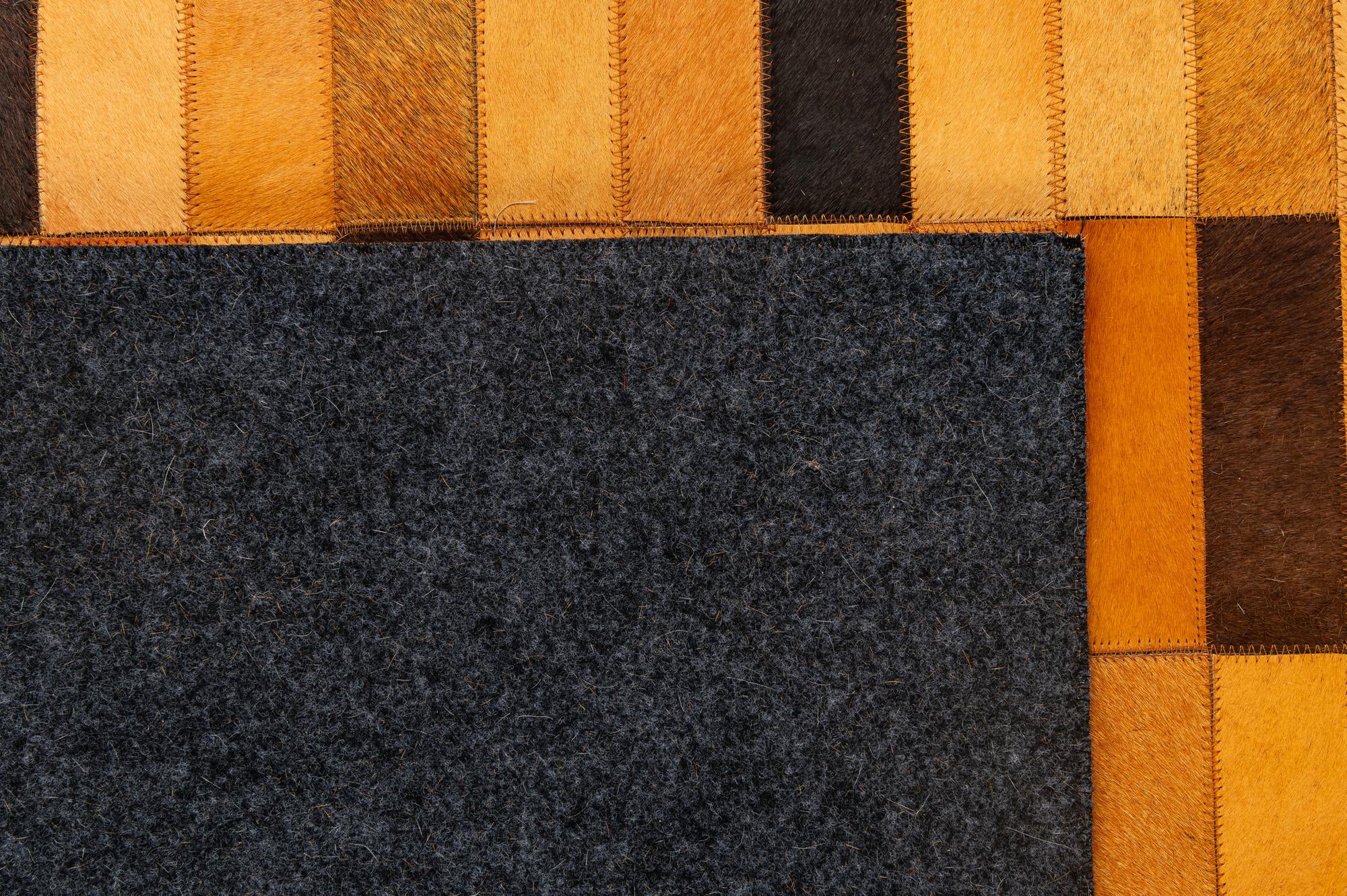 5' 1 x 8' Cowhide - Patchwork Rug