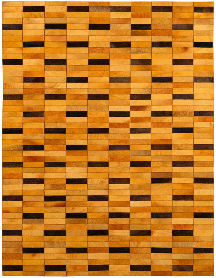 Detail image of 5' 1 x 8' Cowhide - Patchwork Rug