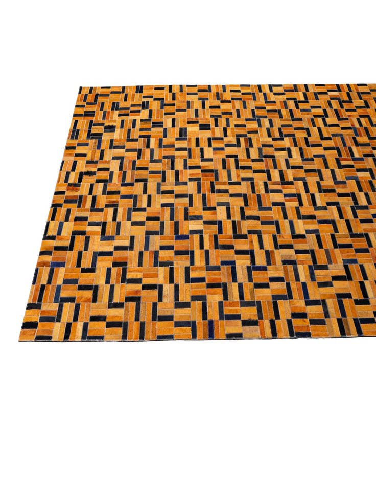 Detail image of 5' x 8' Cowhide - Patchwork Rug