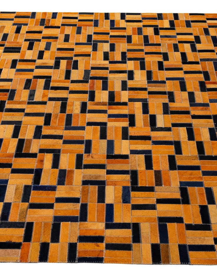 Detail image of 5' x 8' Cowhide - Patchwork Rug