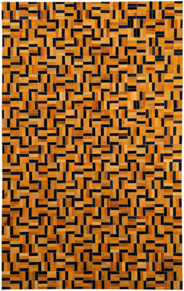 Detail image of 5' x 8' Cowhide - Patchwork Rug
