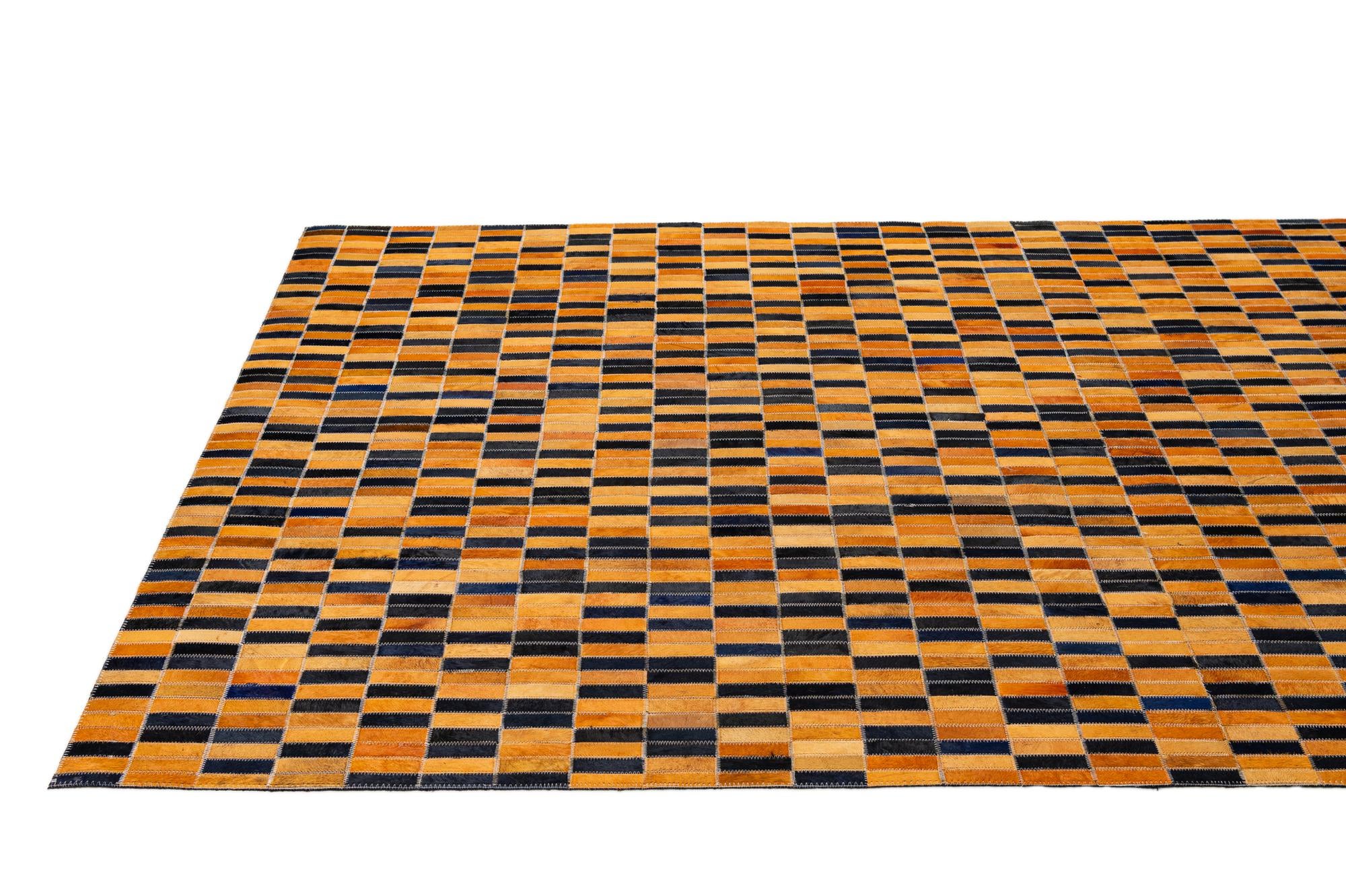 5' x 8' Cowhide - Patchwork Rug