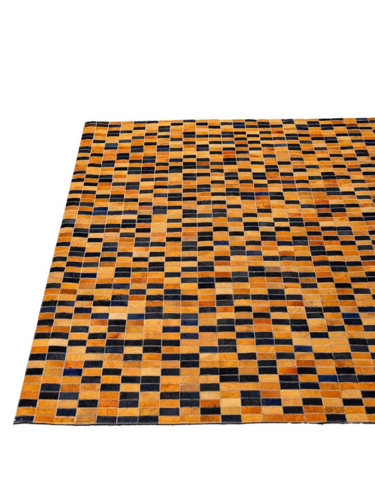 Detail image of 5' x 8' Cowhide - Patchwork Rug