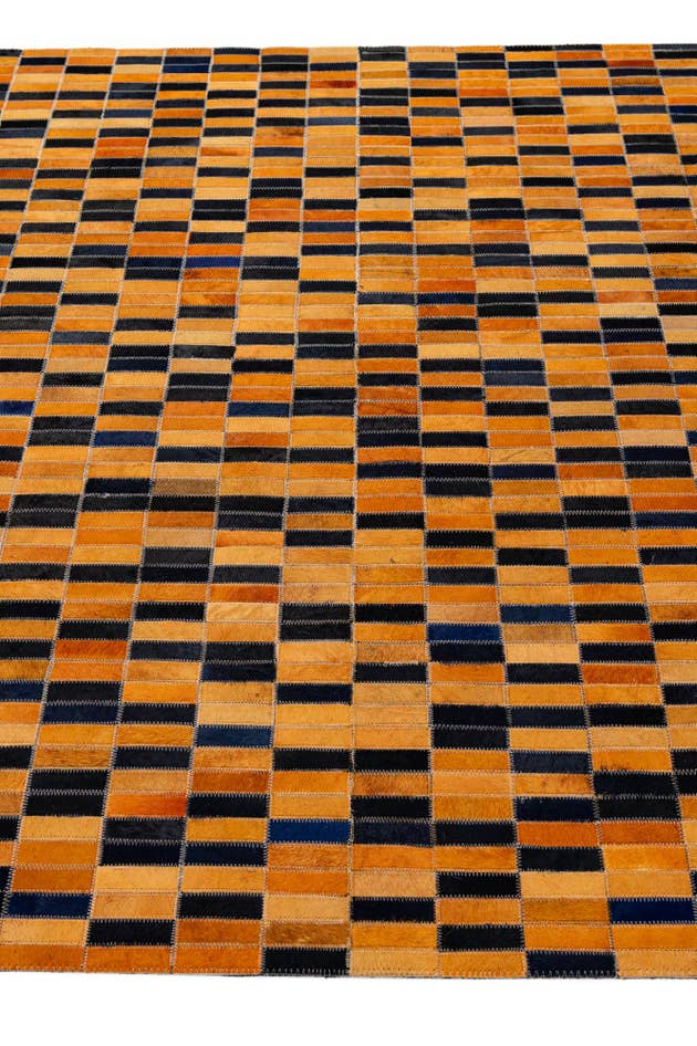 Detail image of 5' x 8' Cowhide - Patchwork Rug