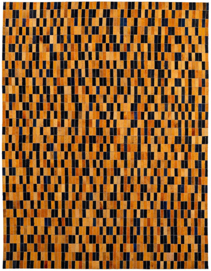 Detail image of 5' x 8' Cowhide - Patchwork Rug