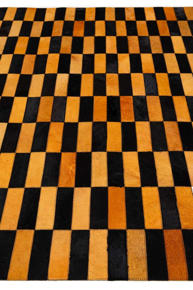 4' 11 x 8' Cowhide - Patchwork Rug